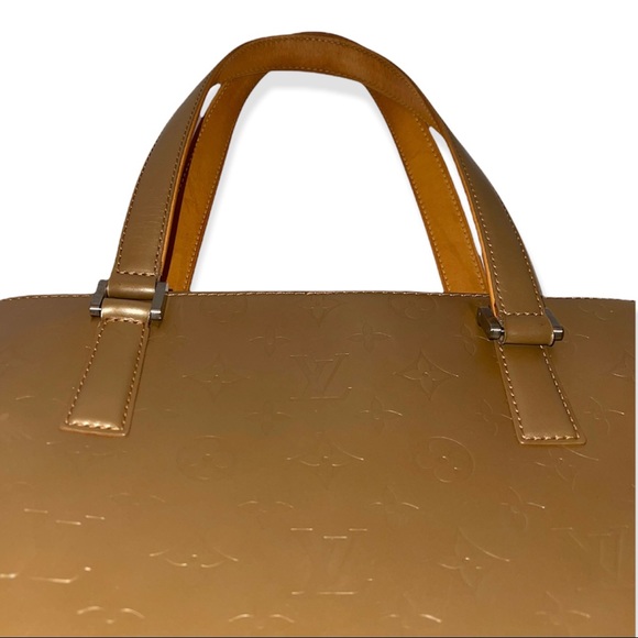 LOUIS VUITTON Vernis Stockton Tote Golden Bronze LV Bag - Picture 6 of 16